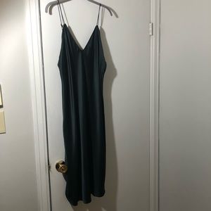Banana Republic 100% Silk Dress - XL Dark Teal